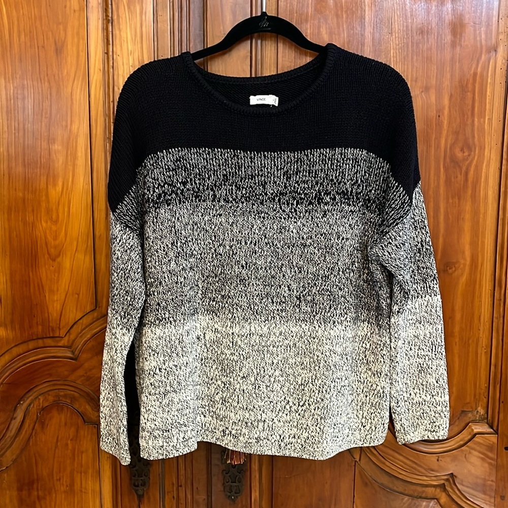 Vince black and white sweater